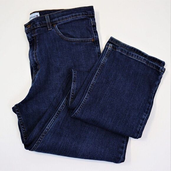 Saddlebred Denim Jeans Blue Relaxed Fit Straight Leg Stretch Mens Size 34x34 - Picture 3 of 9